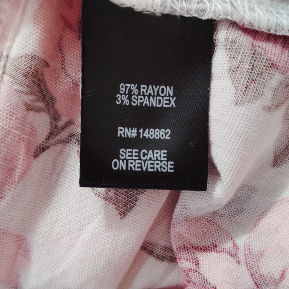 Torrid Ivory Floral Challis Drawstring Skater Dress Size 4 - Picture 7 of 7